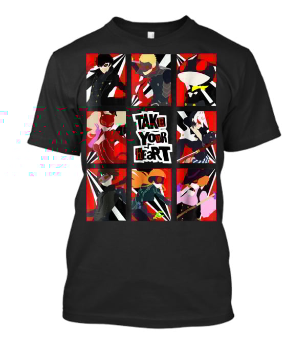 Take Your Heart Persona Characters Collage T-Shirt