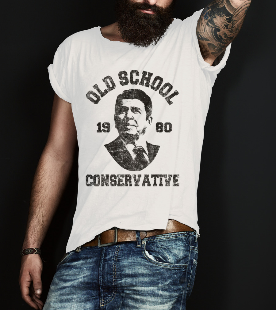 Old School Conservative 1980 Ronald T-Shirt
