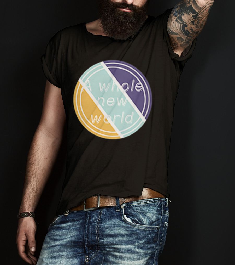 A Whole New World Circular Pastel T-Shirt