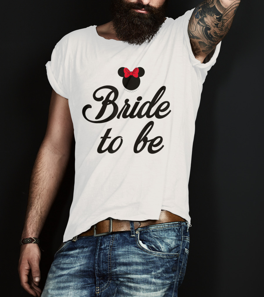 Disney Minnie Bride To Be Bridal T-Shirt