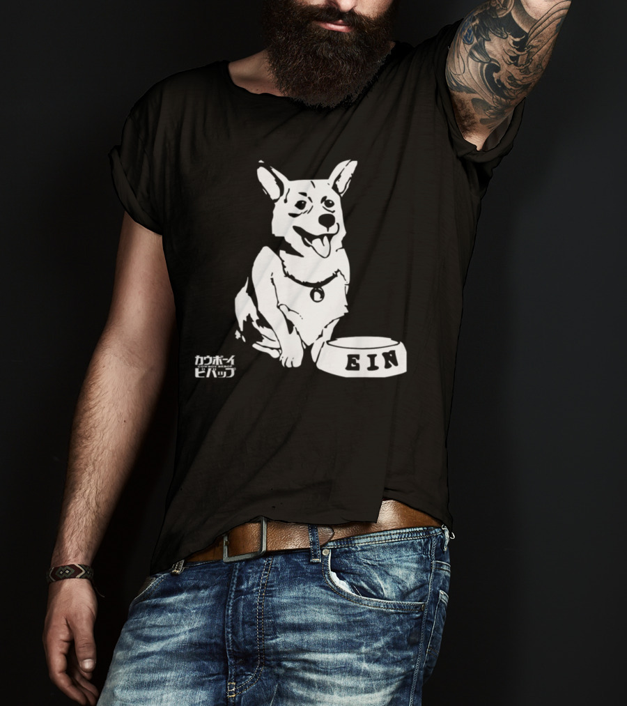 Ein Cowboy Bebop Corgi Anime Character Fan Favorite T-Shirt