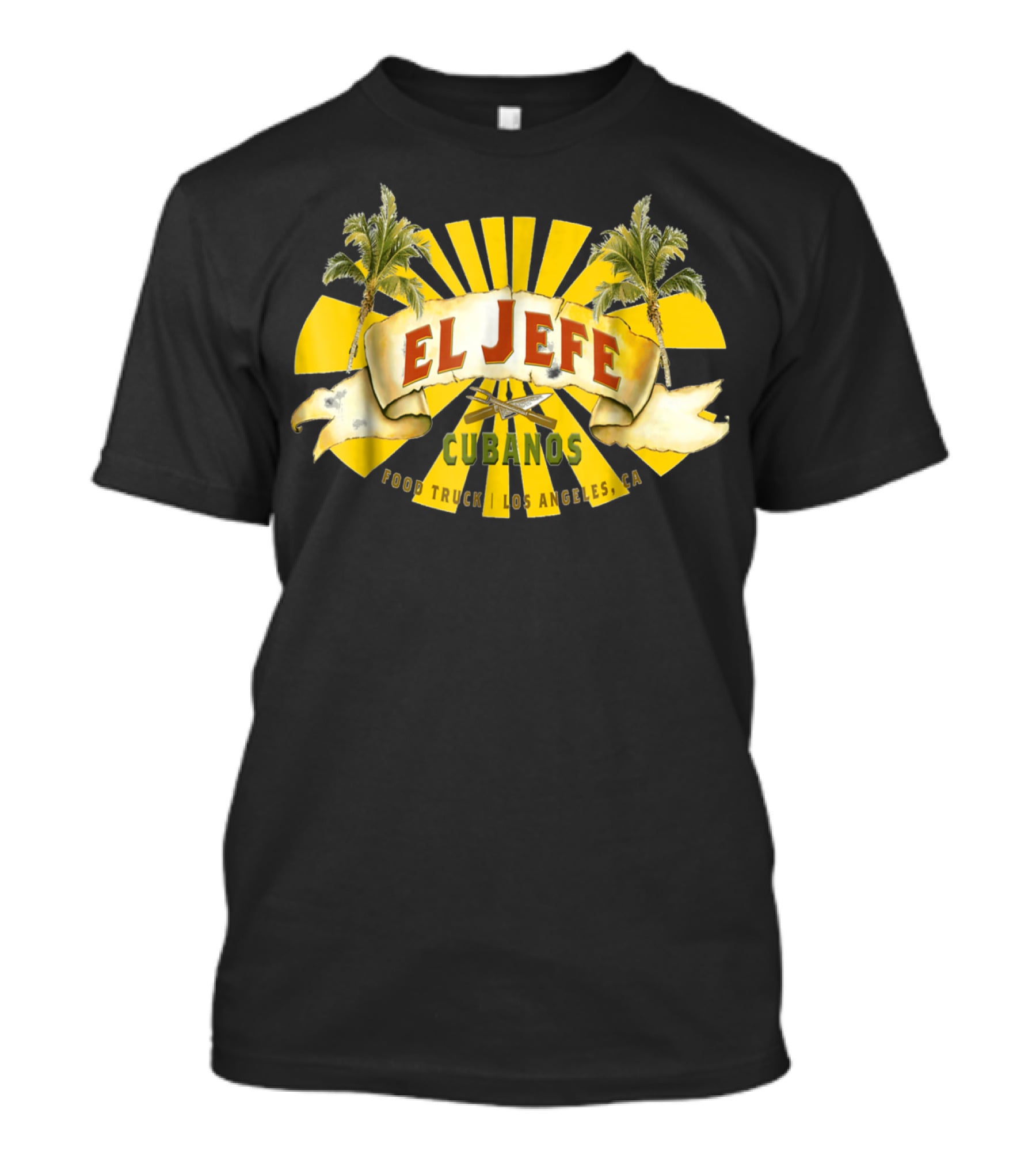 El Jefe Cubanos Food Truck Los Angeles CA T-Shirt