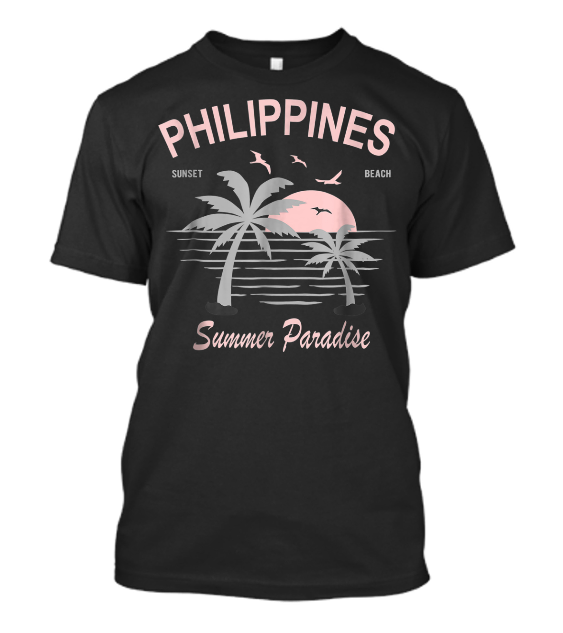 Philippines Sunset Beach Summer Paradise T-Shirt
