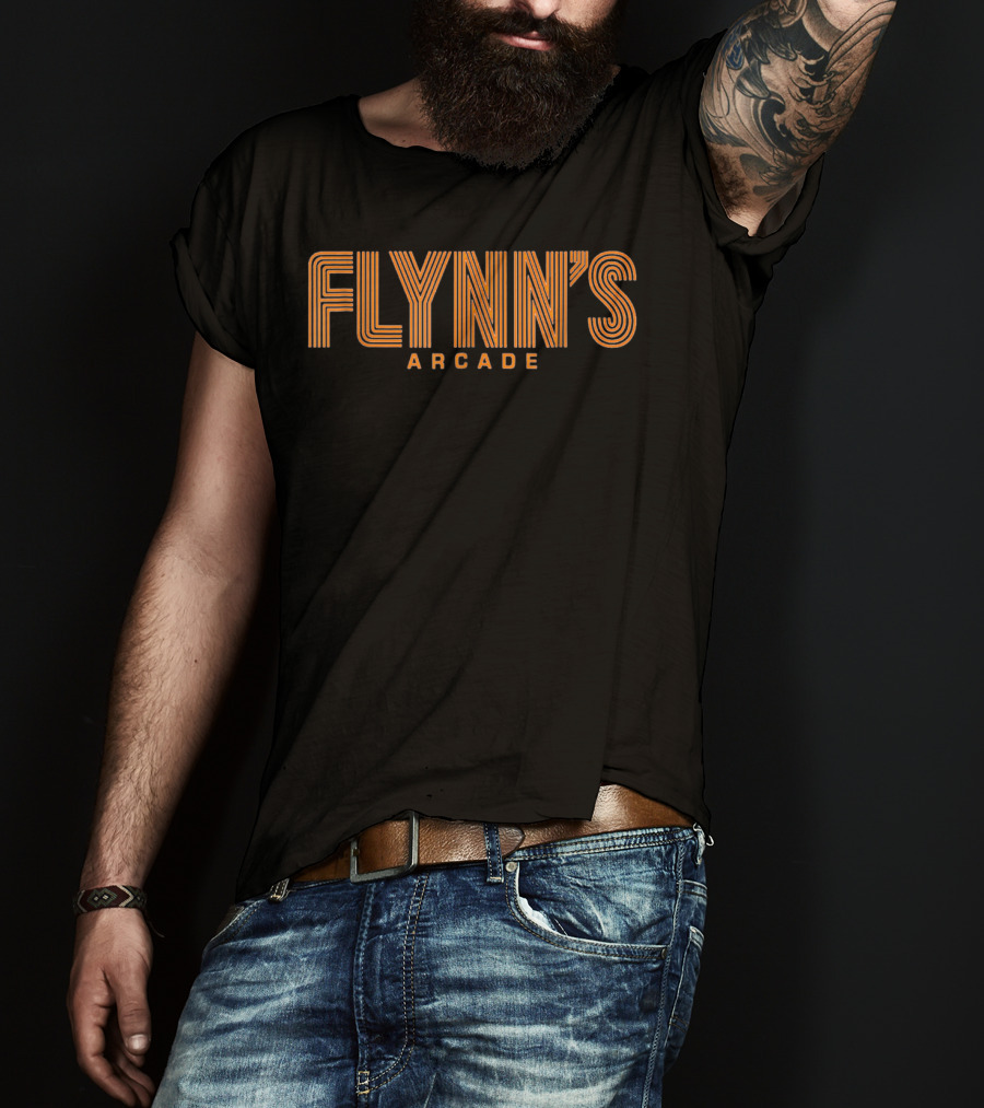 Flynn's Arcade Retro Neon Stripe T-Shirt