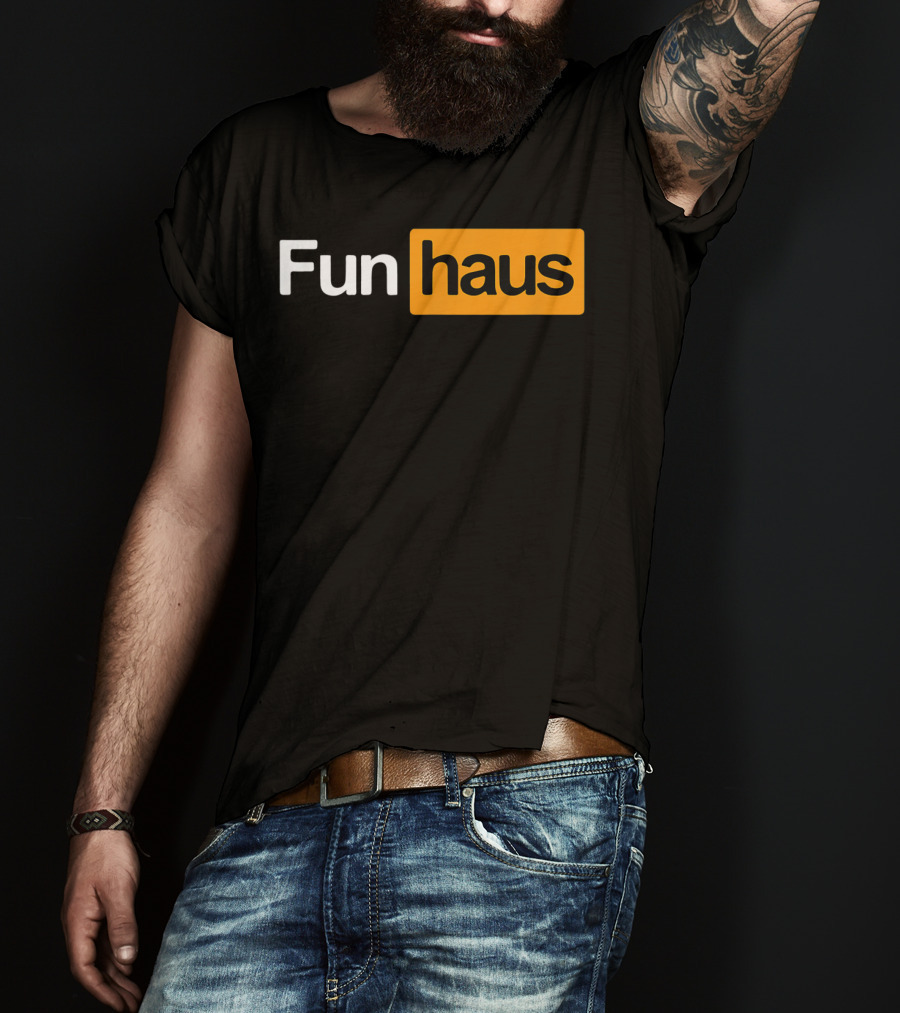 Funhaus Black And Orange T-Shirt