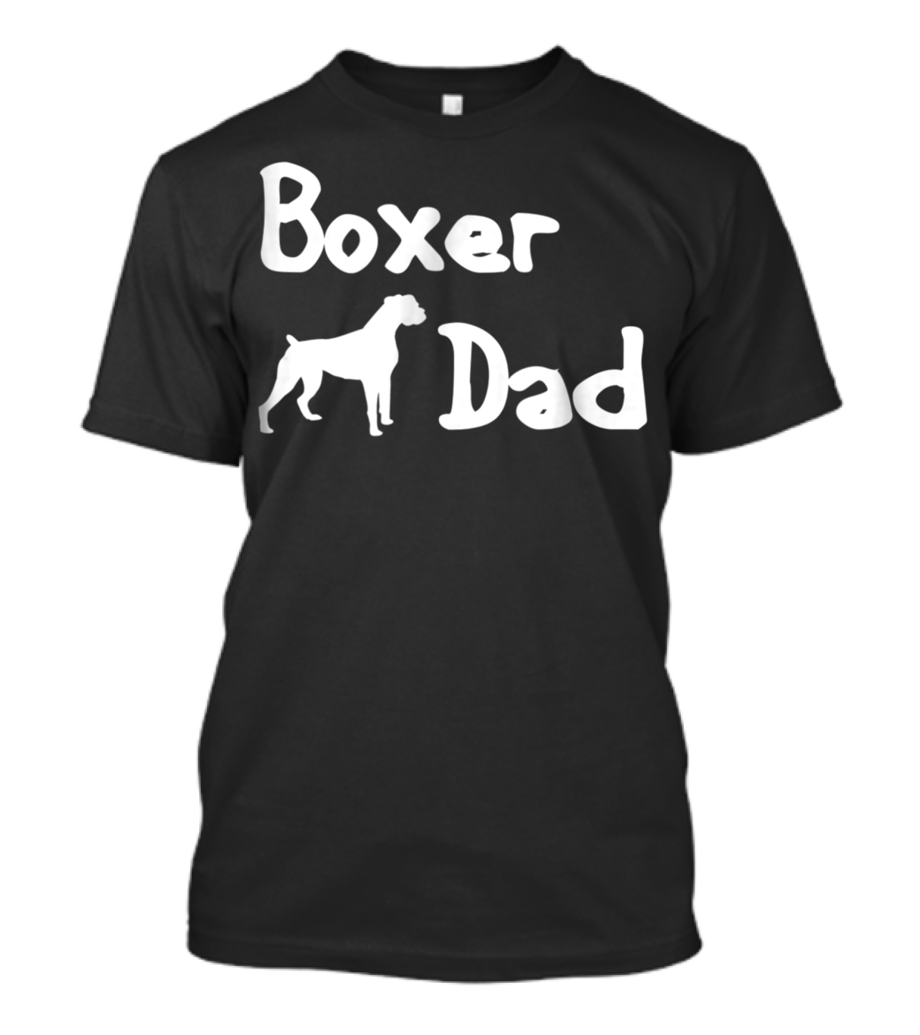 Boxer Dad With Boxer Silhouette For Boxer Enthusiasts T-Shirt