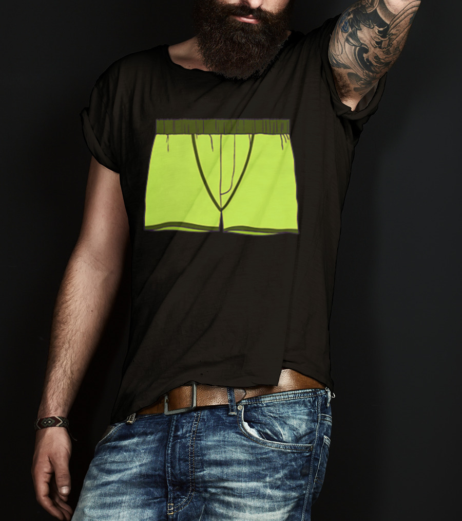 Shane Dawson Sells His Boxer Shorts Pocket Neon Yellow T-Shirt