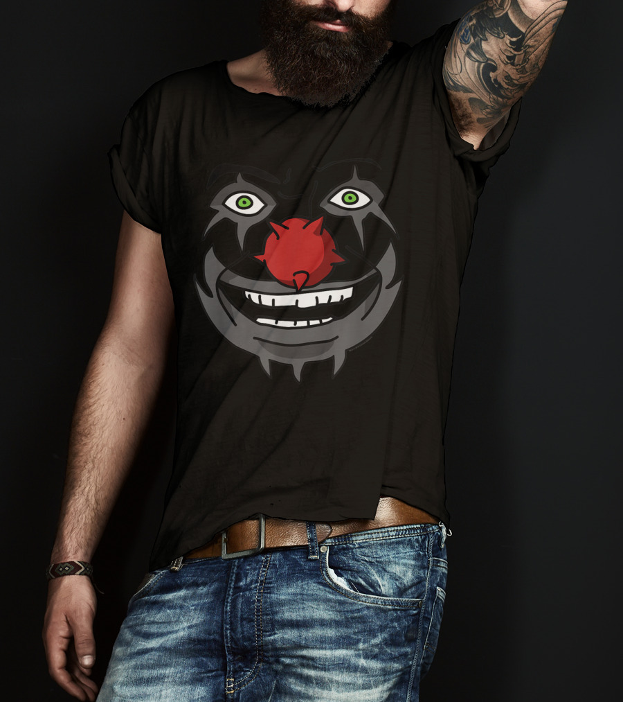 Metalocalypse Doctor Rockso Clown Face With Red Nose T-Shirt