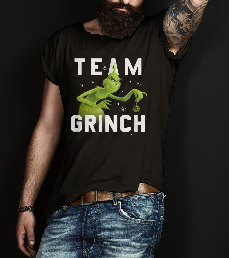 Team Grinch Drseuss The Grinch Holding T-Shirt