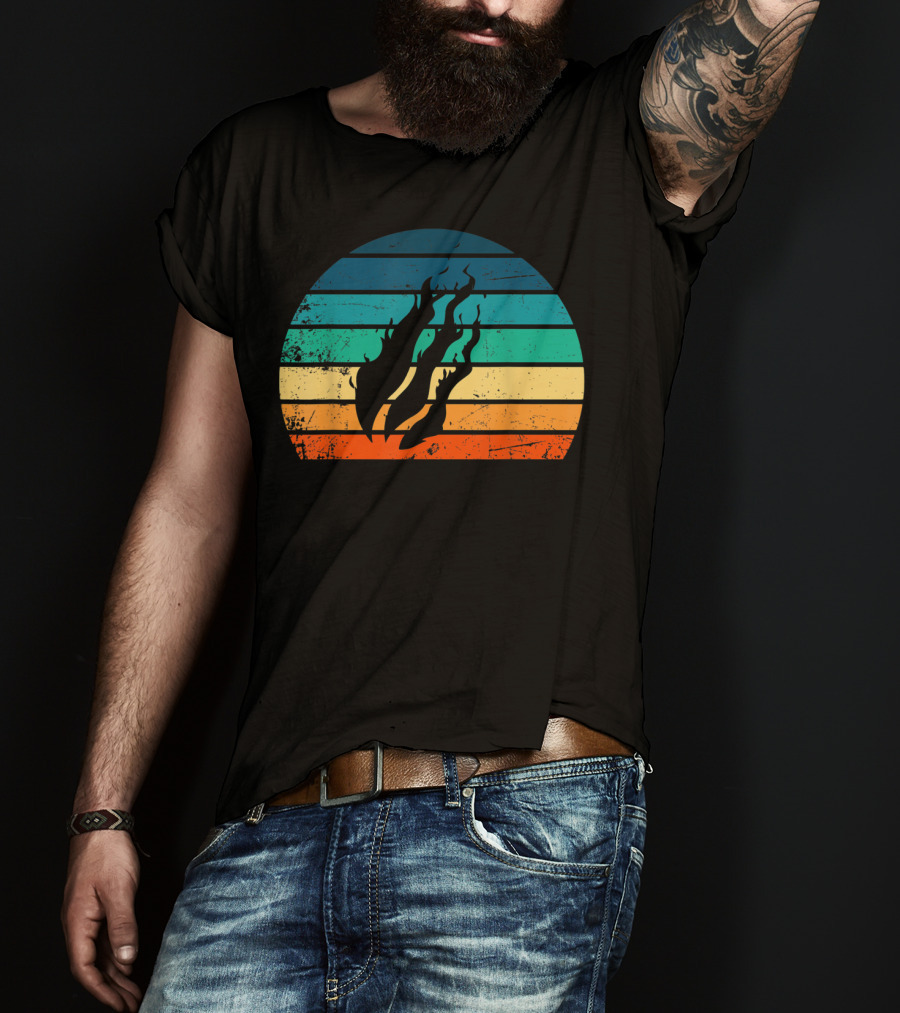 Fire Nation Sunset Flames Gamer Vibes T-Shirt