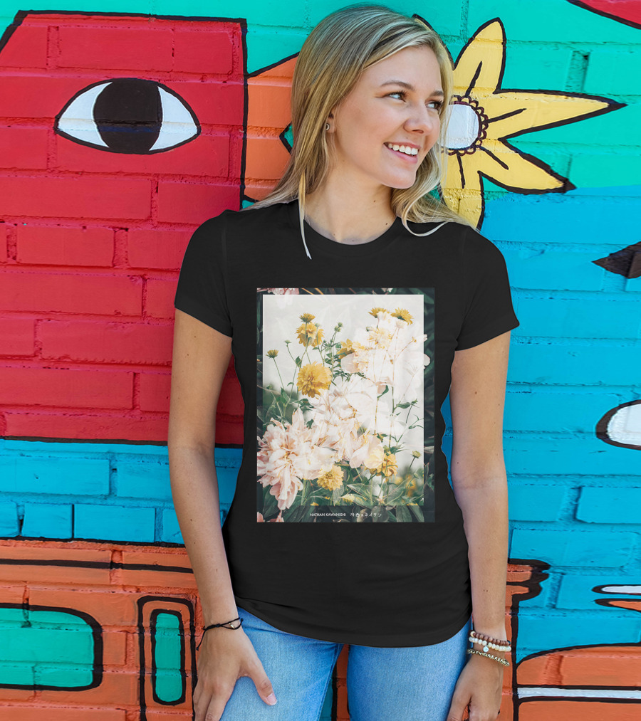 Aesthetic Floral Nathan Kawanishi Streetwear Fashion Grap T-Shirt