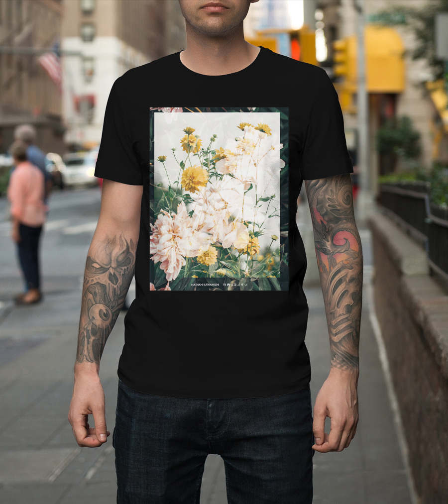 Aesthetic Floral Nathan Kawanishi Streetwear Fashion Grap T-Shirt