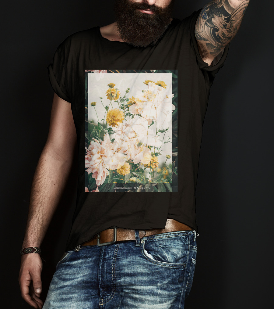 Aesthetic Floral Nathan Kawanishi Streetwear Fashion Grap T-Shirt