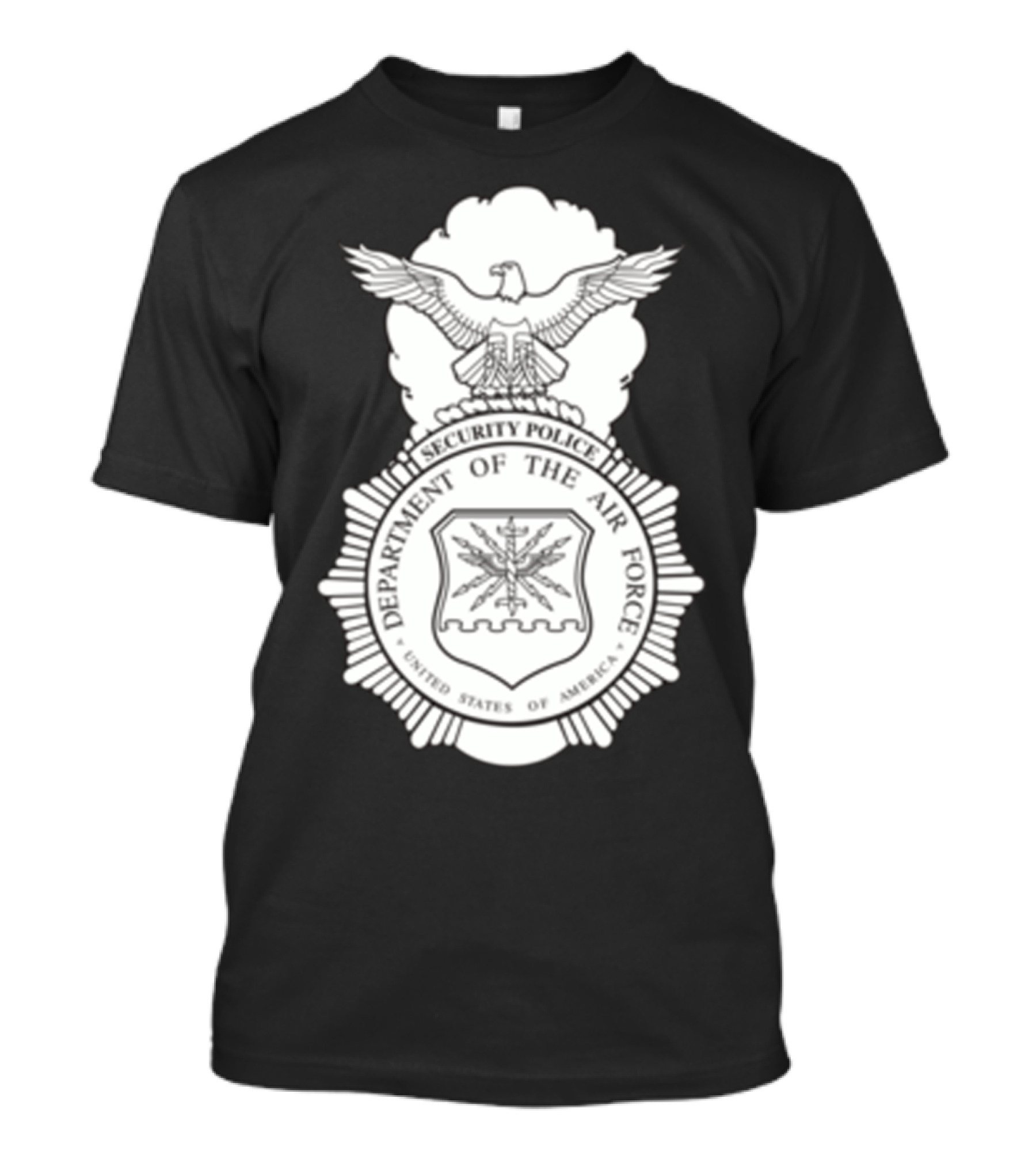 Security Police Department Of The Air Force United States Of America Badge T-Shirt