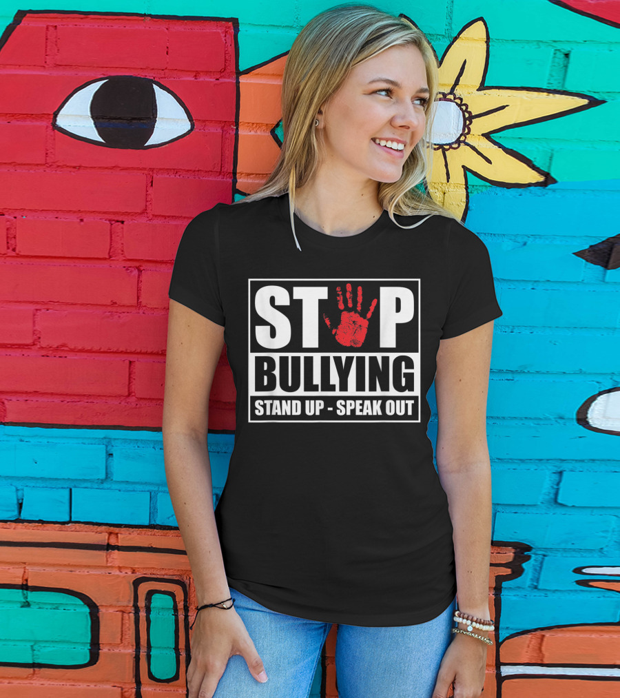 Stop Bullying Stand Up Speak Out Anti Bullying Awareness T-Shirt