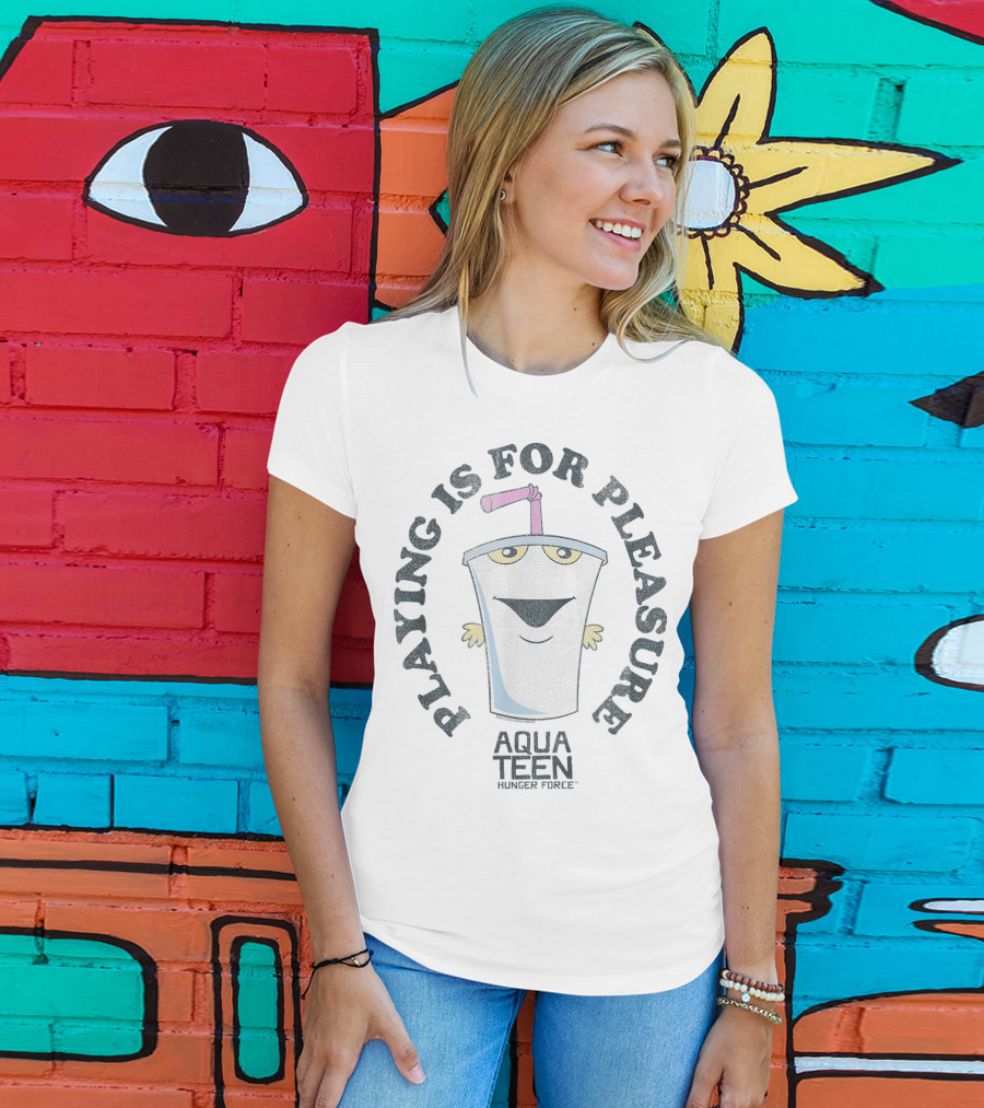Aqua Teen Hunger Force Playing Is For Pleasure Milkshake Character T-Shirt