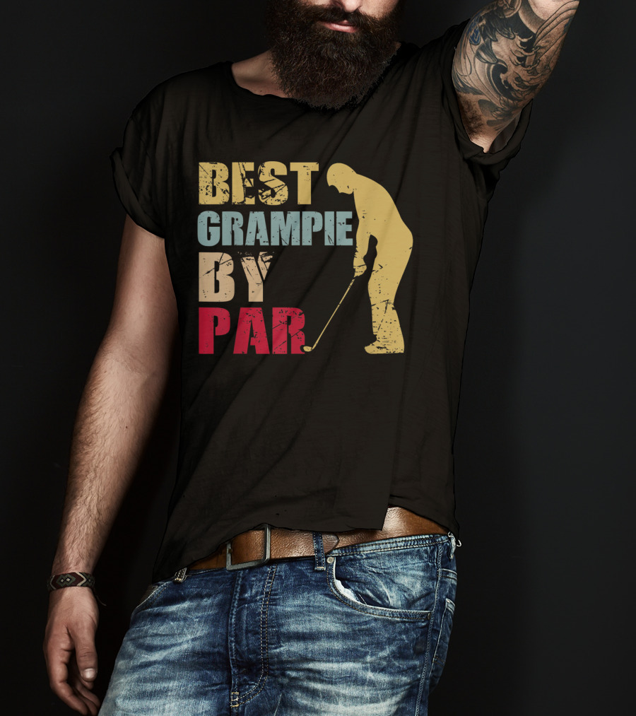 Best Grampie By Par Golf Vintage T-Shirt