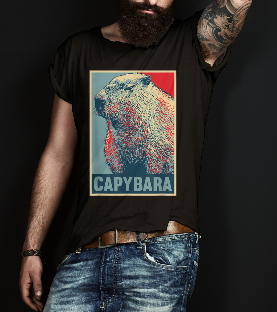 Capybara Funny Vegan Animal Lovers T-Shirt