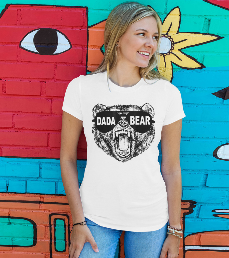 Dada Bear Sunglasses Roaring Bear T-Shirt