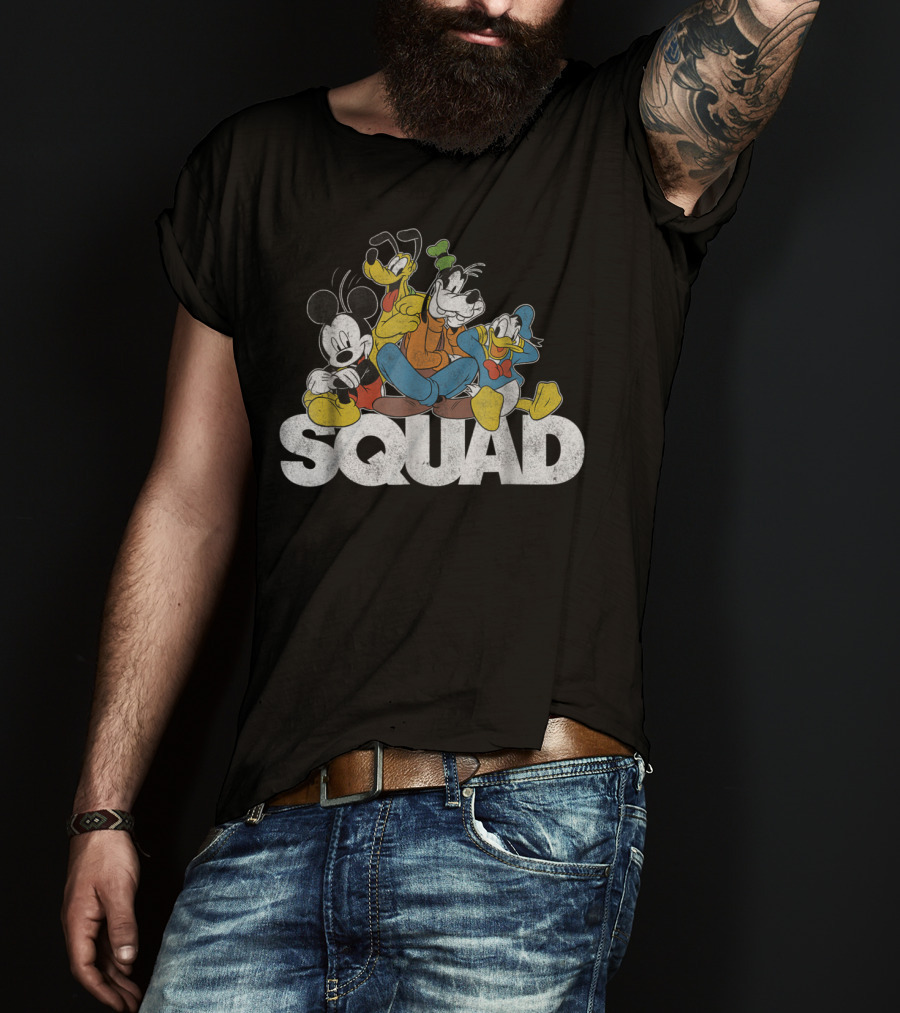 Disney Mickey Mouse Goofy Donald Pluto Squad T-Shirt