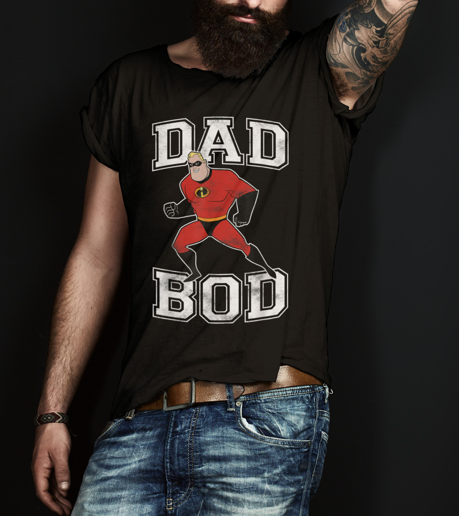 Disney Pixar Incredibles Dad Bod Mr Incredible T-Shirt