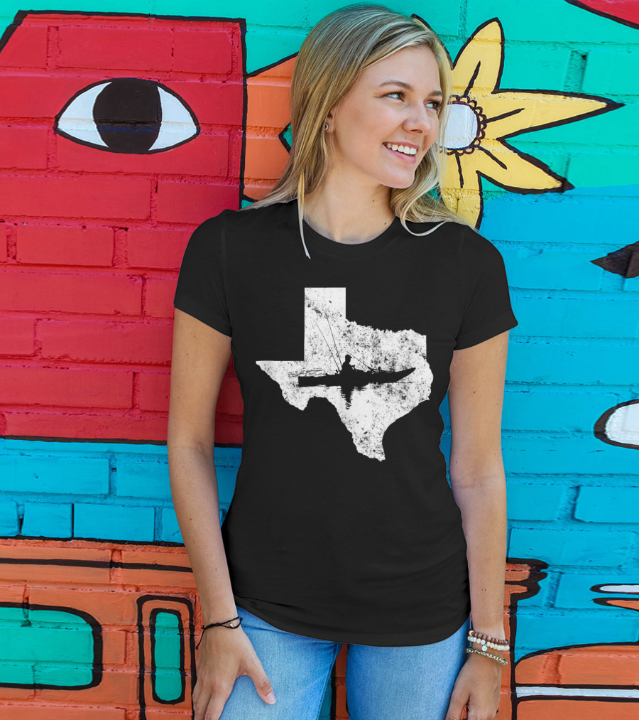 Kayak Fishing In Texas State T-Shirt