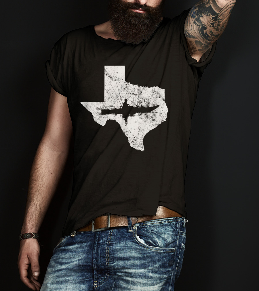 Kayak Fishing In Texas State T-Shirt