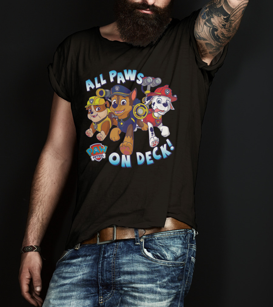 Paw Patrol All Paws On Deck Kids Group T-Shirt