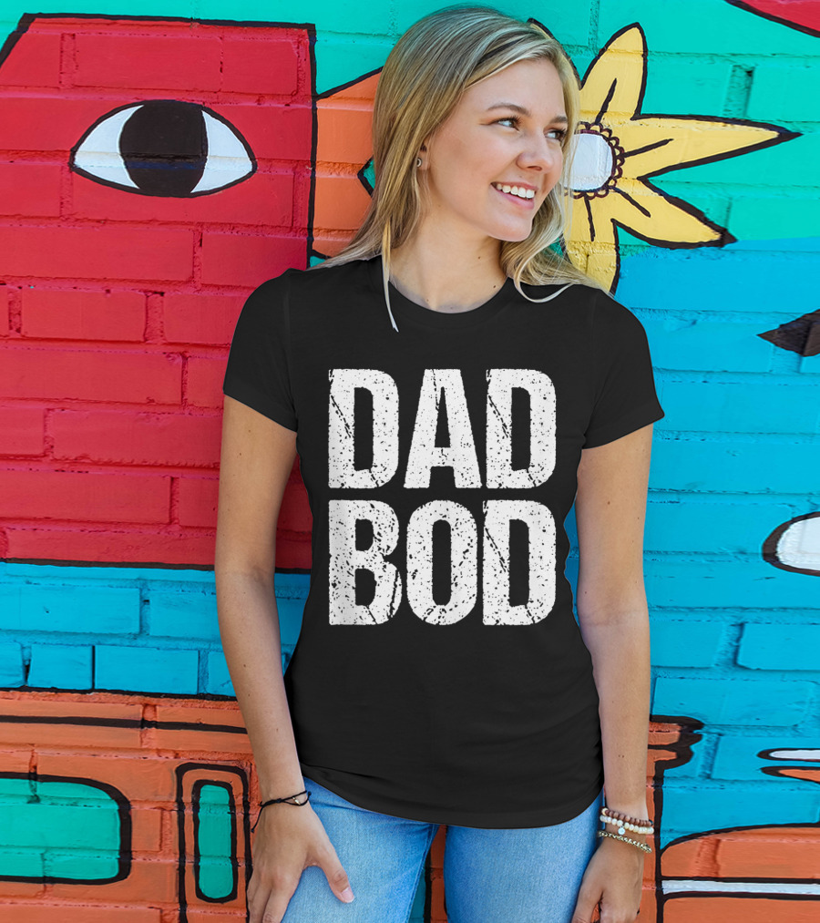 Dad Bod Mens Funny Gym Workout Cheat Day T-Shirt