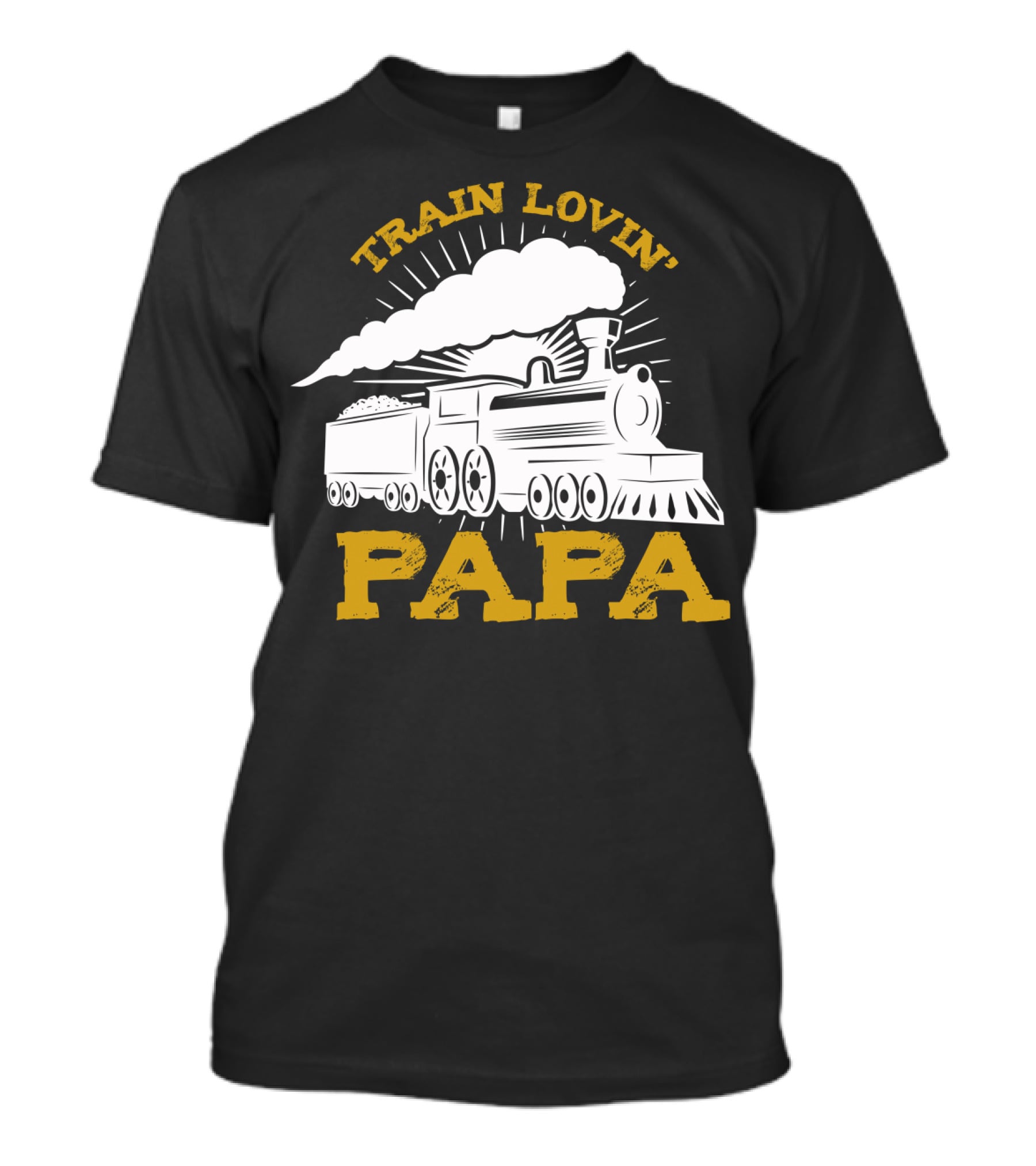 Train Lovin' Papa Steam Locomotive T-Shirt