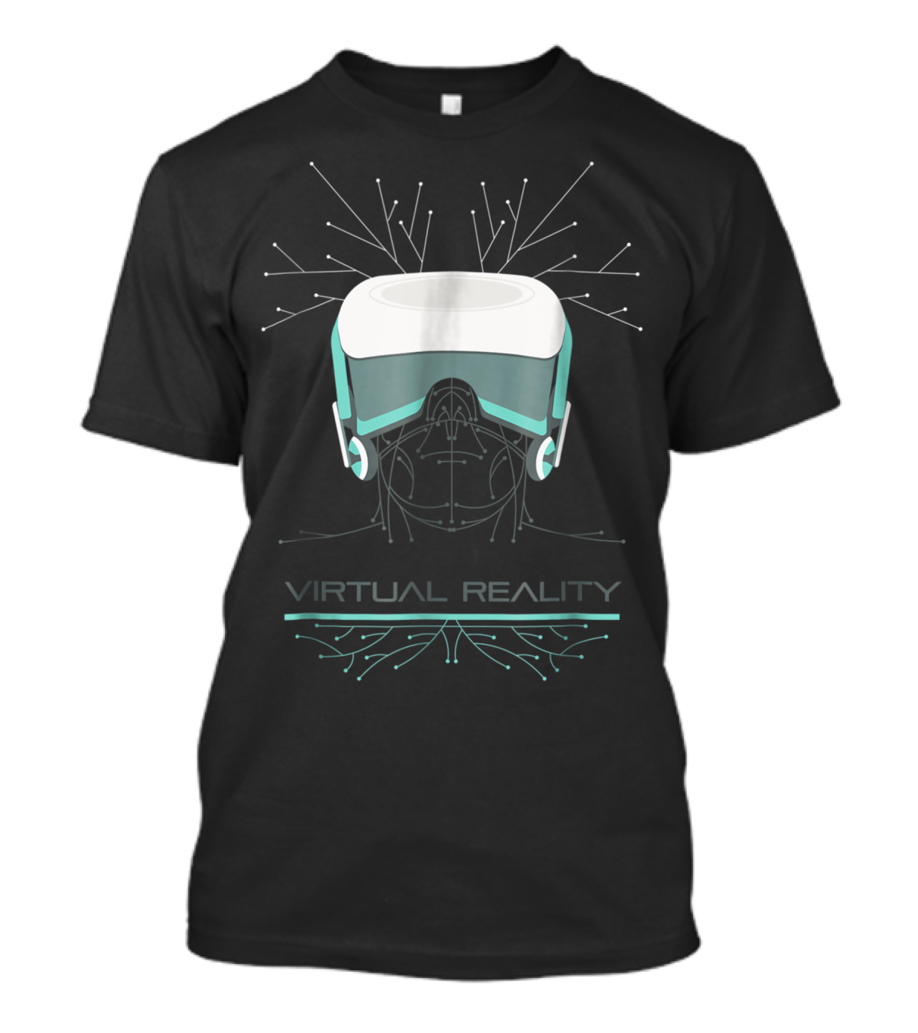 Virtual Reality VR Games Men's Headset Simulation Experience T-Shirt