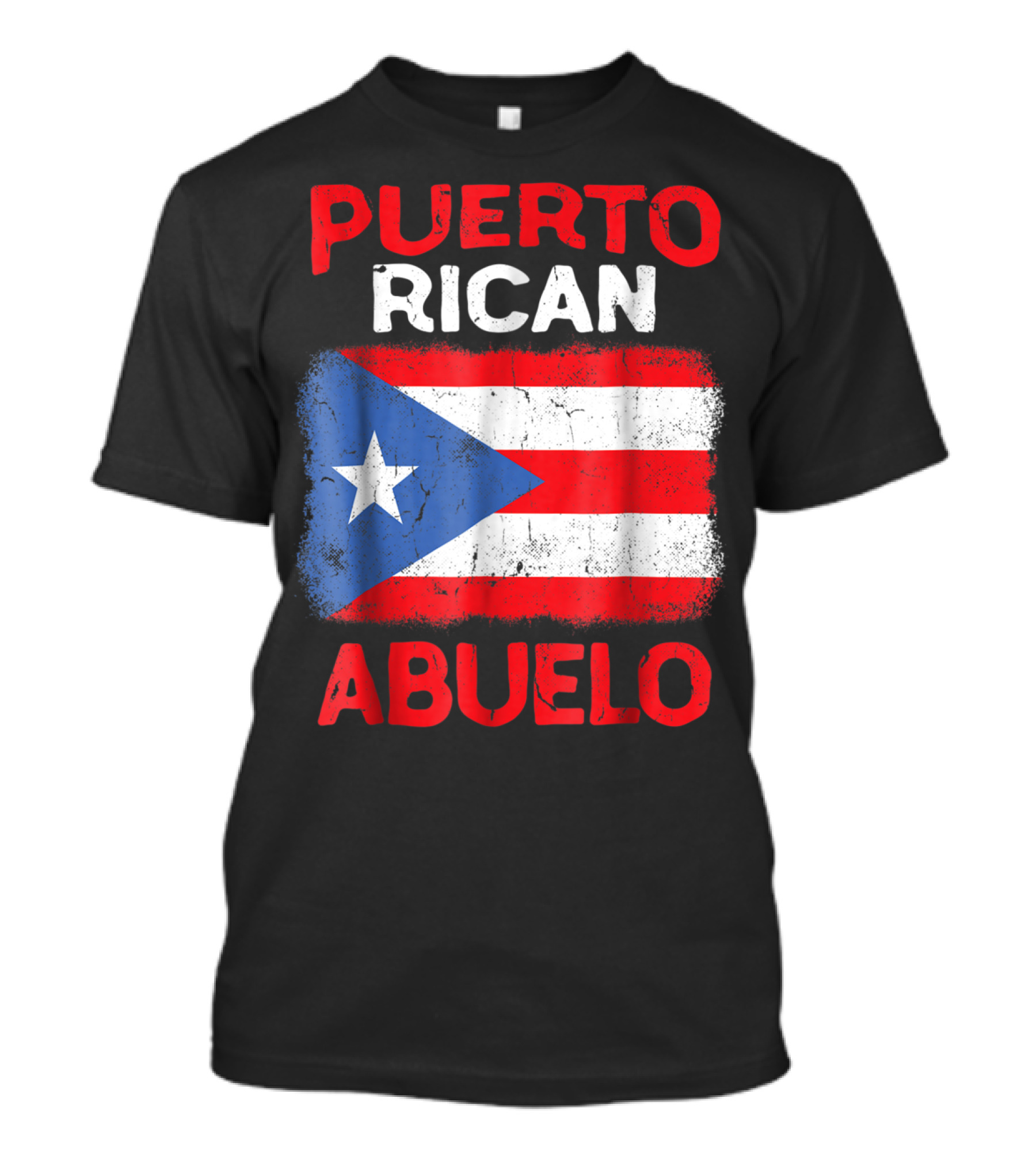 Puerto Rican Abuelo Grandpa Flag Fathers T-Shirt