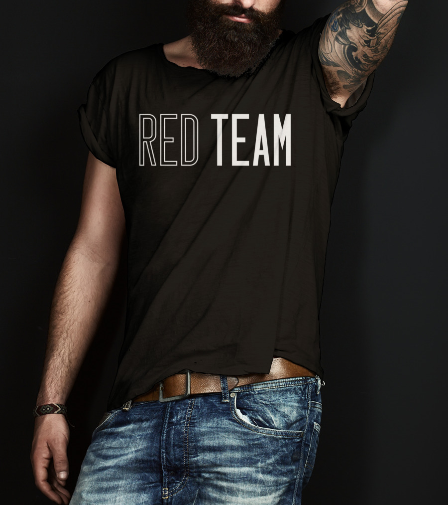 Red Team Competition Sports Games Event Team Spirit T-Shirt