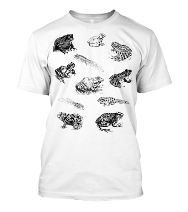 Tadpole Frog Toad Collage For Frog Lovers T-Shirt
