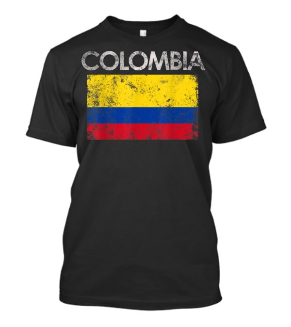 Colombia Flag Vintage Colombian Pride T-Shirt