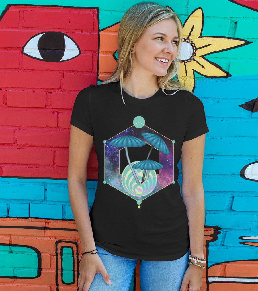 Bass Head Nectar Galaxy Mushroom Trip Dubstep T-Shirt