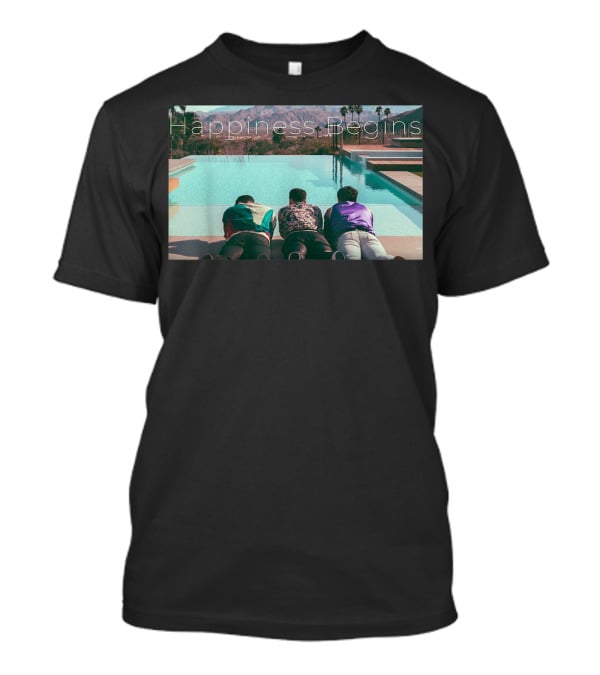 Jonas Brothers Happiness Begins Poolside Album Cover T-Shirt