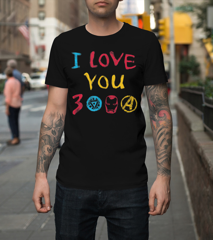I Love You 3000 Iron Man Avengers Endgame Arc Reactor A T-Shirt