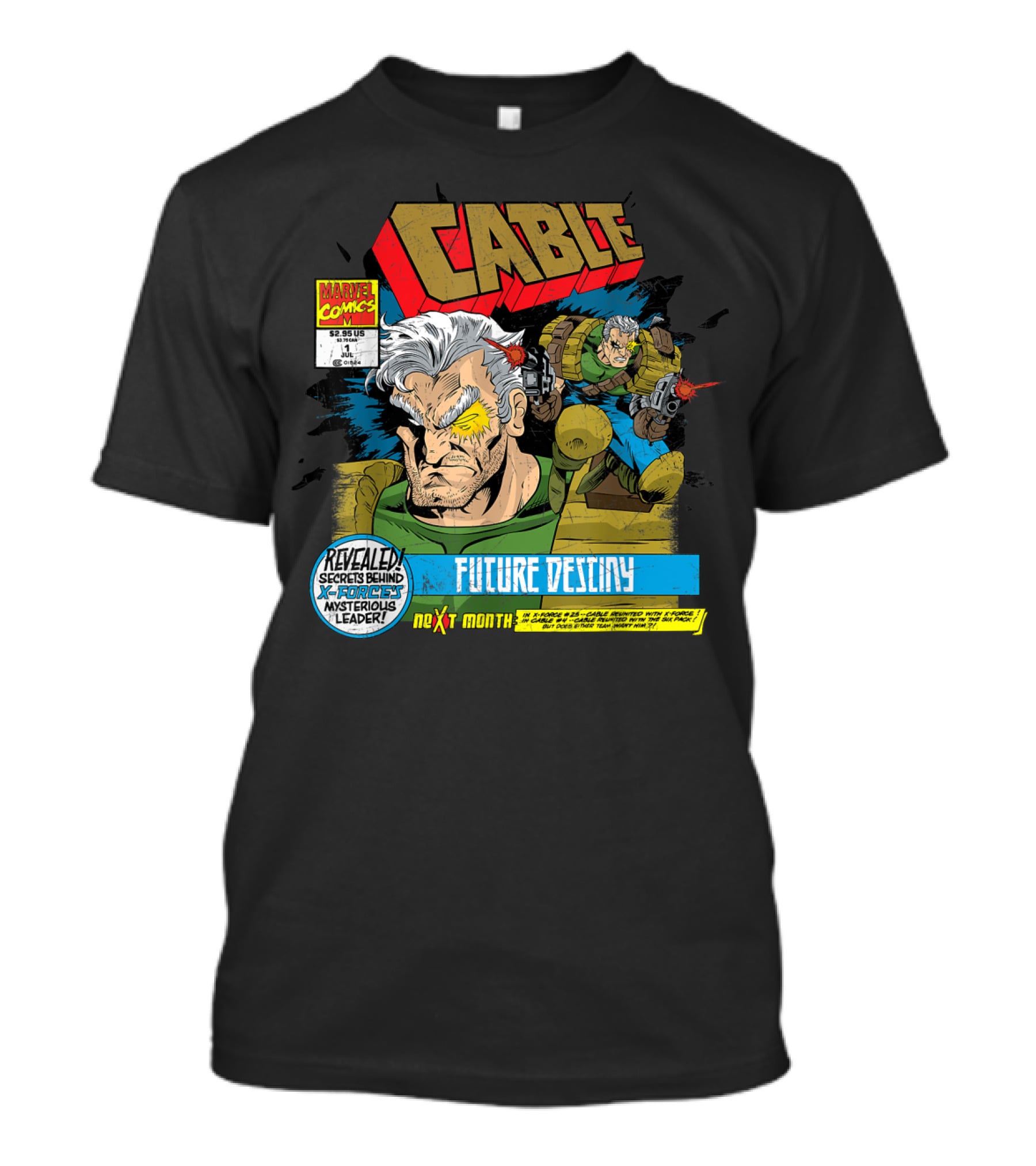 Marvel X Men Cable Future Destiny Revealed Secrets Behind Mysterious Leader Next Month T-Shirt