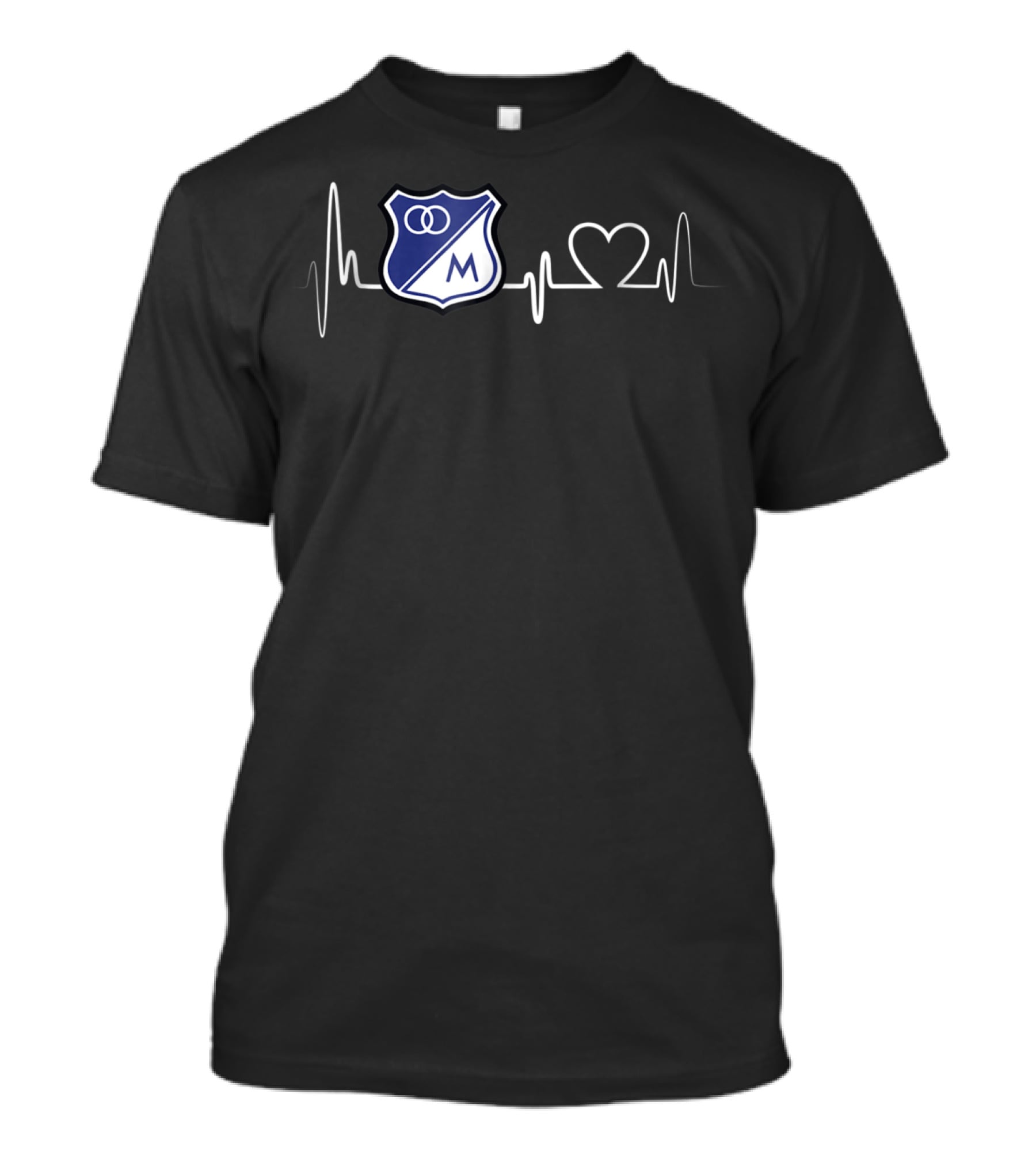 Millonarios Heartbeat Love Fan Crest T-Shirt