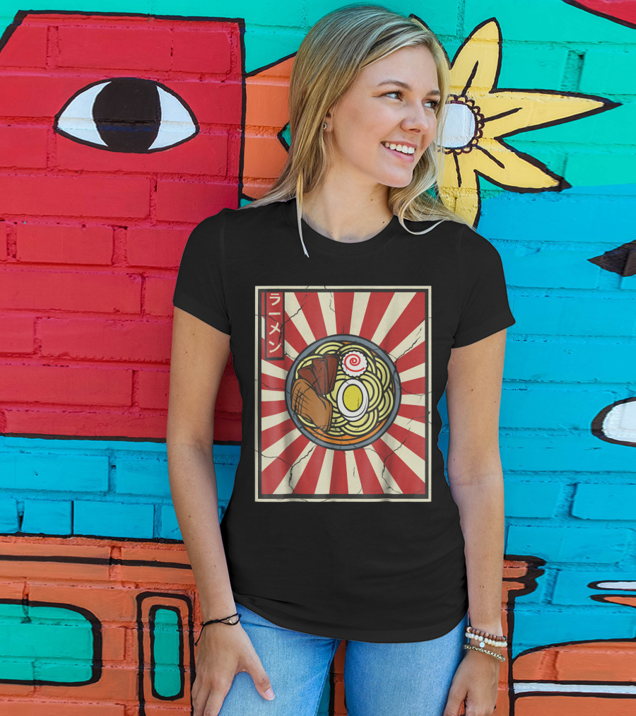 Ramen Retro Vintage Japanese Tasty Noodles Lover T-Shirt