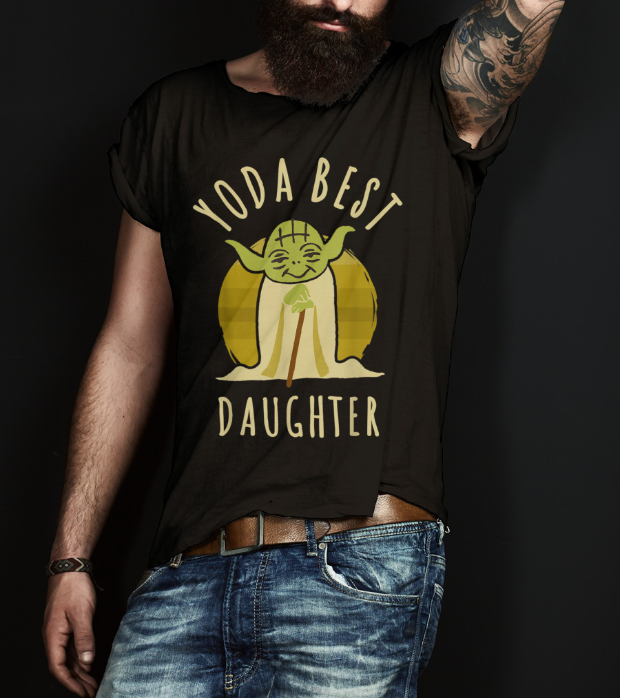 Yoda Best Daughter Cartoon Yoda Star Wars T-Shirt