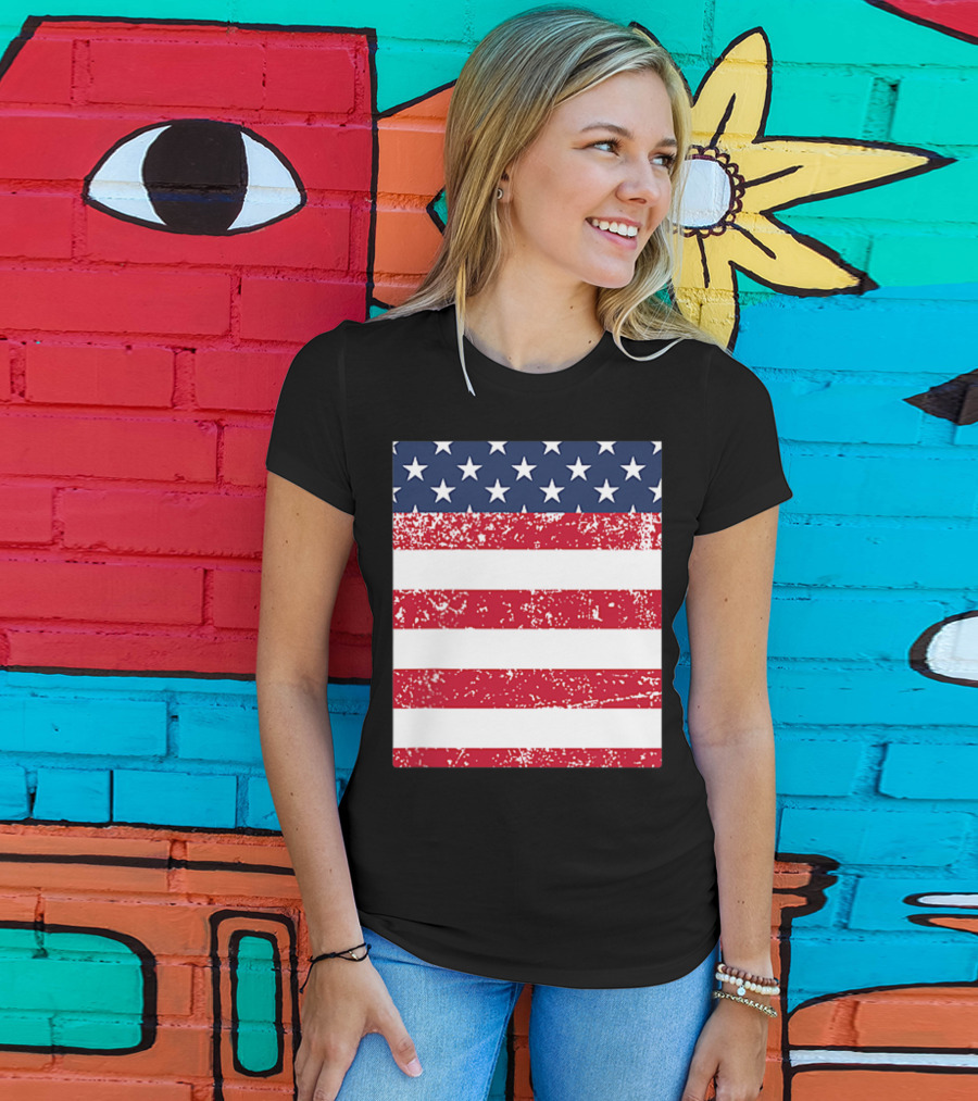 USA Pocket American Flag T-Shirt