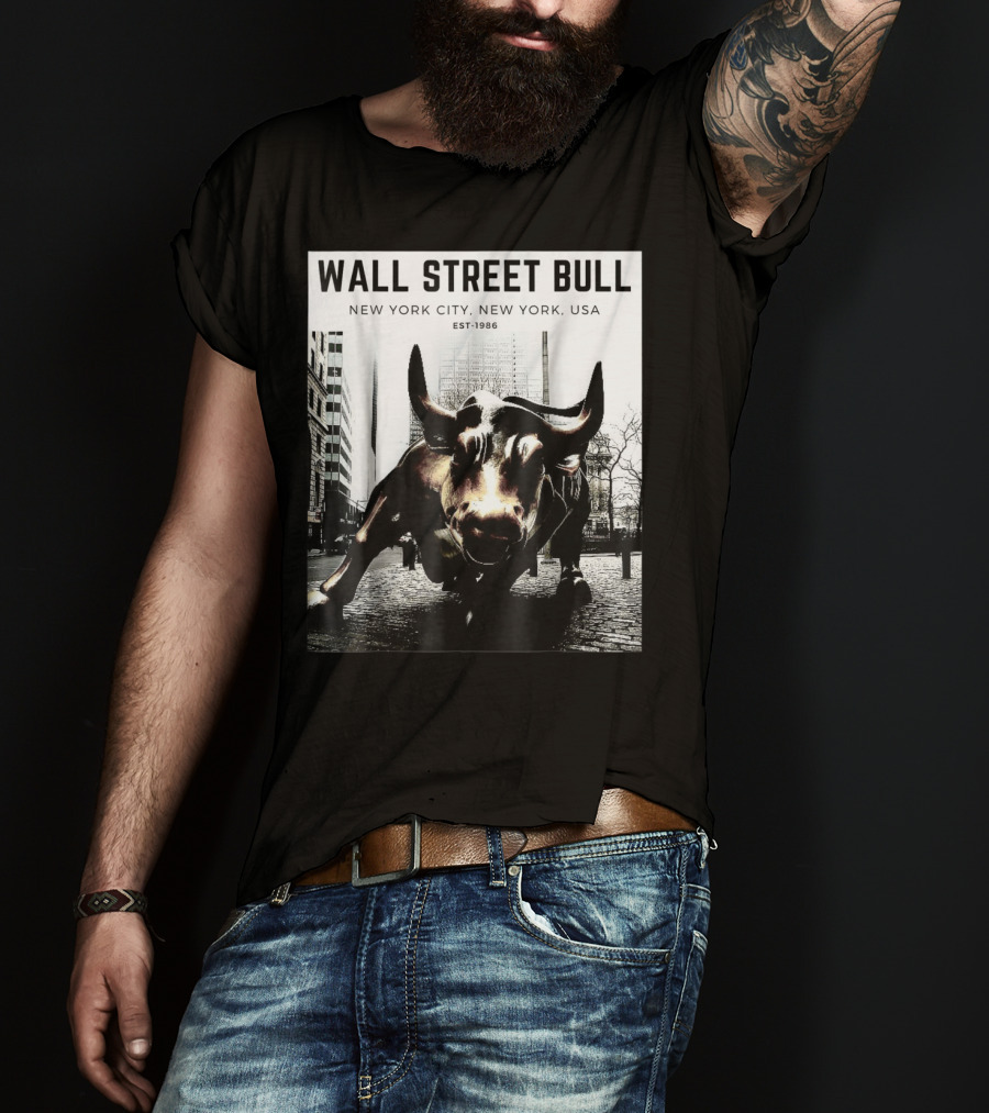 Wall Street Bull New York City EST-1986 T-Shirt