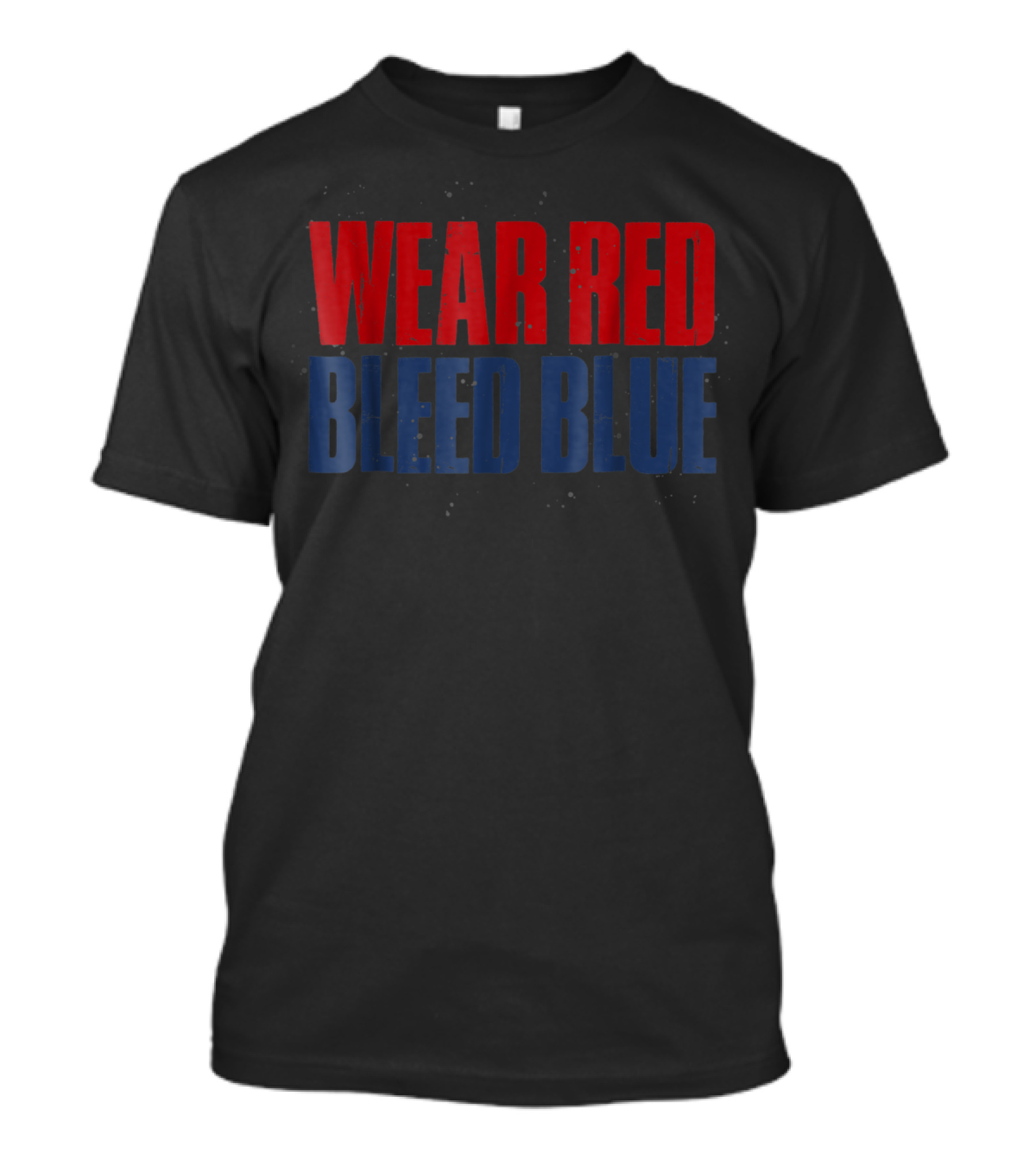 Wear Red Bleed Blue White Sports St Louis T-Shirt