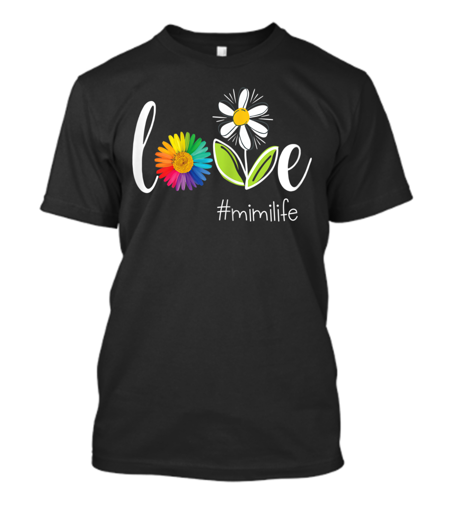 Love MiMi Life Rainbow Flower Daisy T-Shirt
