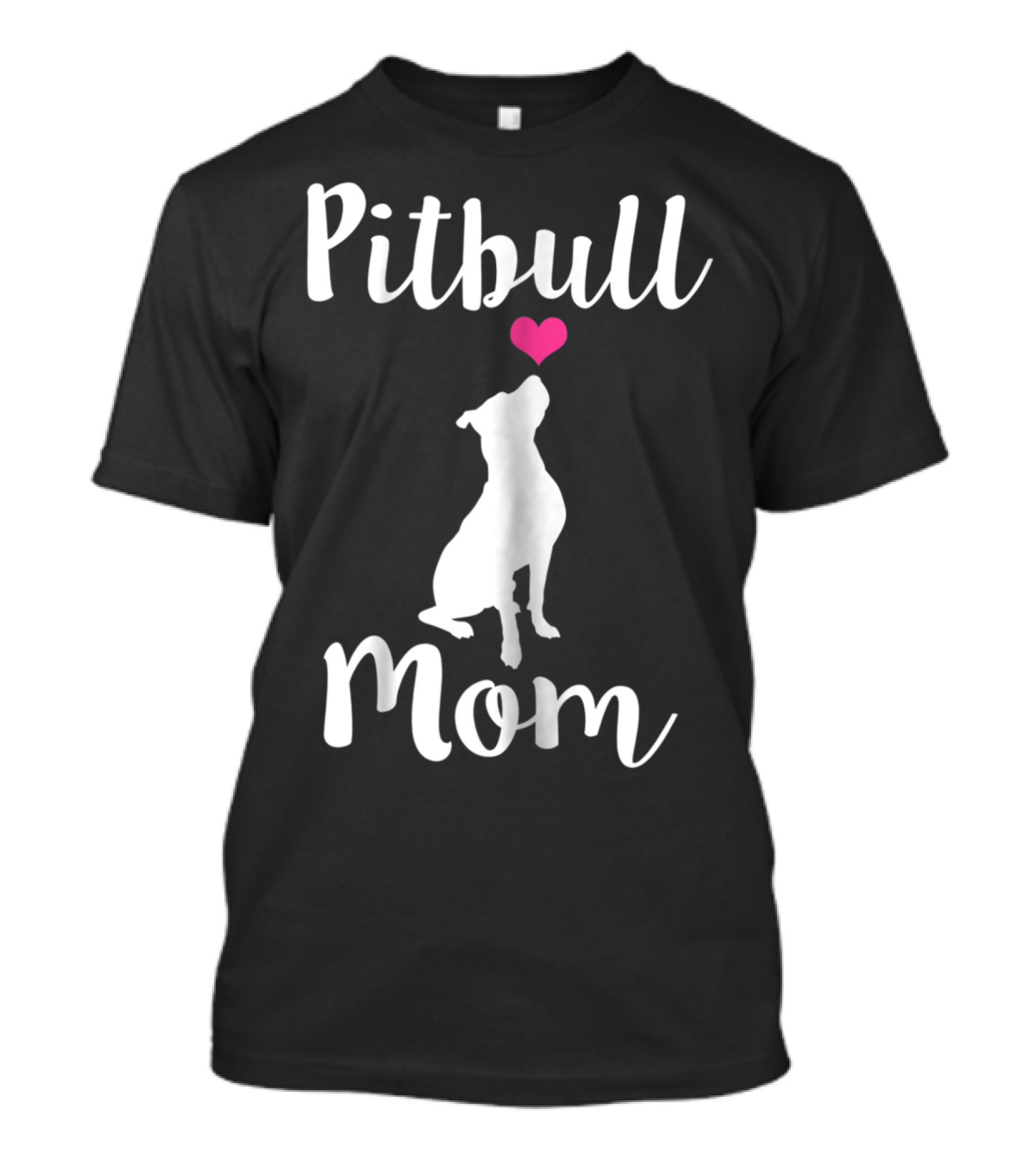Pitbull Mom Pit Bull Dog Heart T-Shirt