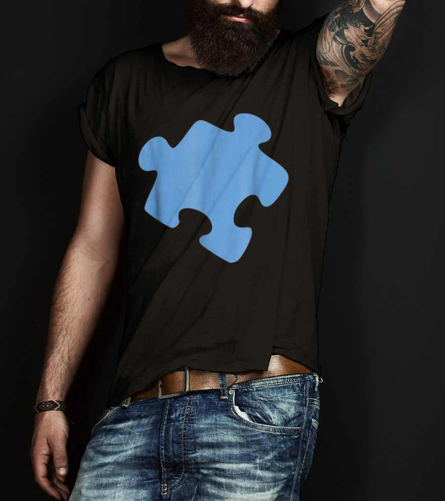 Blue Jigsaw Puzzle Piece T-Shirt