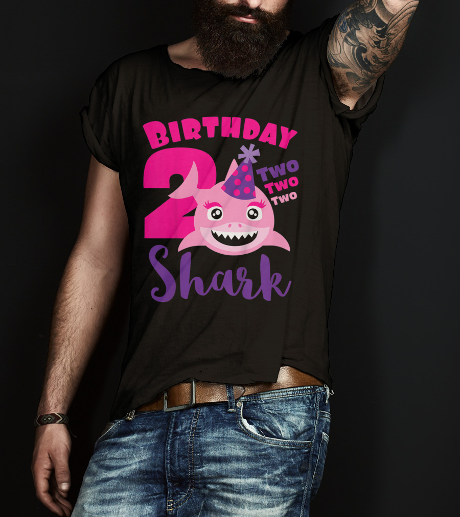 Birthday 2 Shark Two Two Two T-Shirt