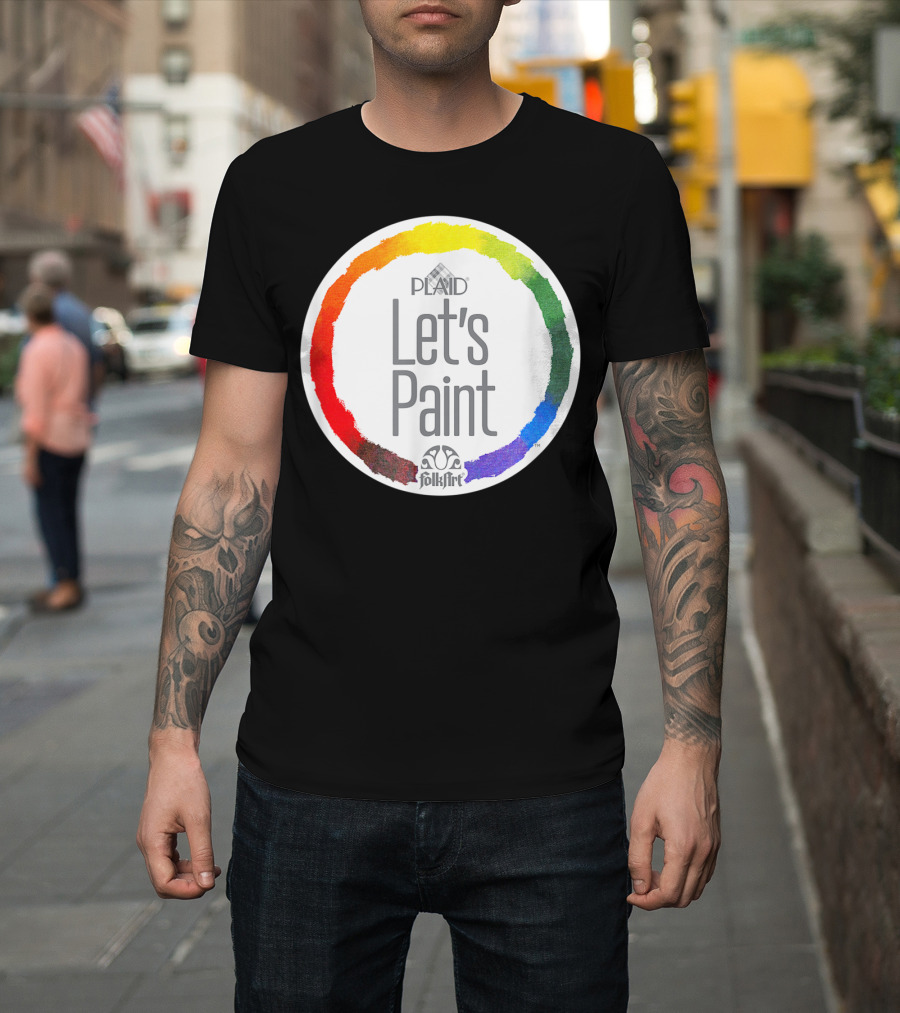 Plaid FolkArt Let's Paint Color Wheel T-Shirt